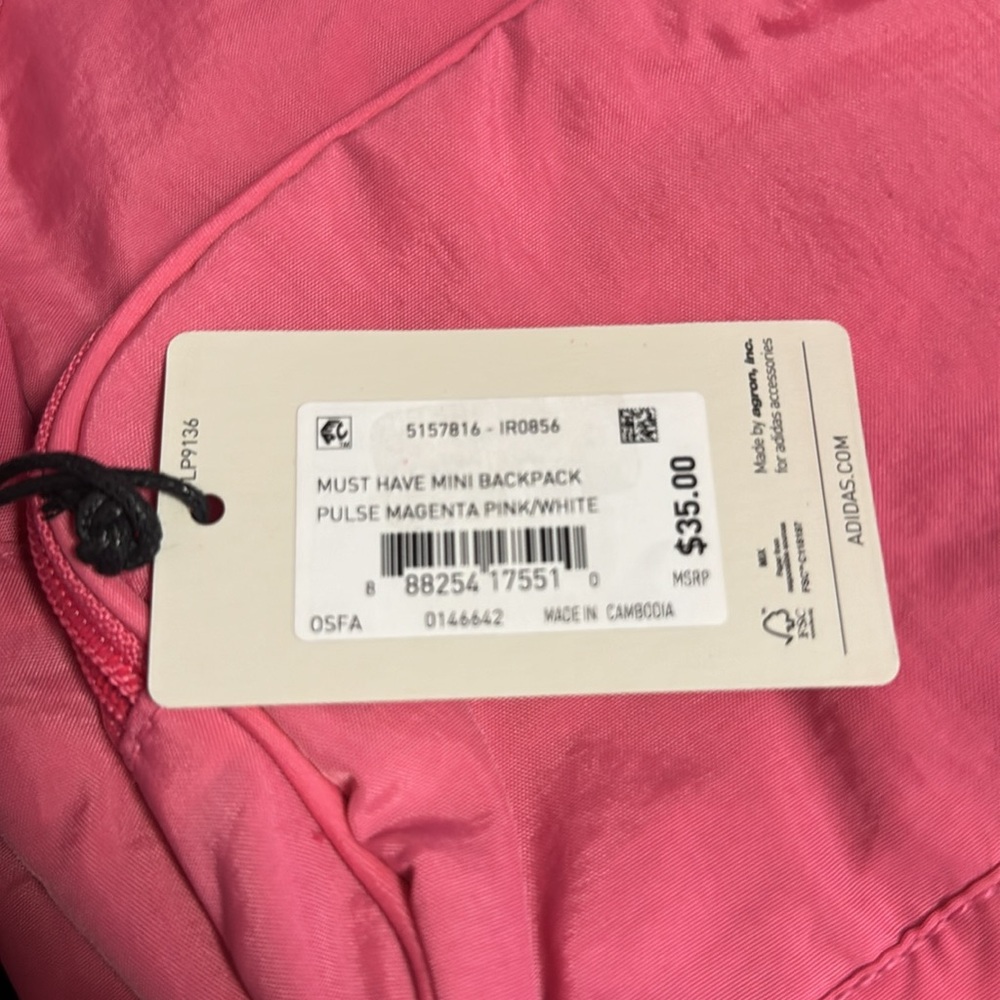 Pink Mini Adidas Backpack - Picture 6 of 6